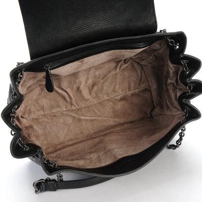 Bottega Veneta Madras Goatskin Intrecciato Small Shoulder Nero Black 5 of 8