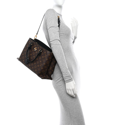 Louis Vuitton Monogram Flower Tote Black 2 of 11