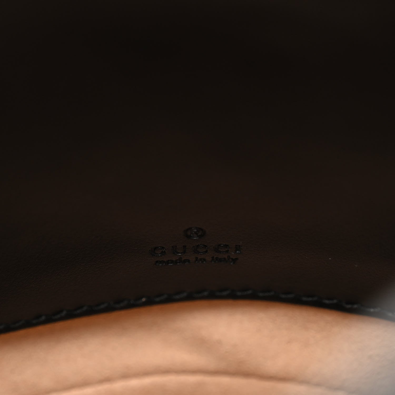 Gucci Calfskin Matelasse Mini GG Marmont 2.0 Bucket Bag Black 6 of 10