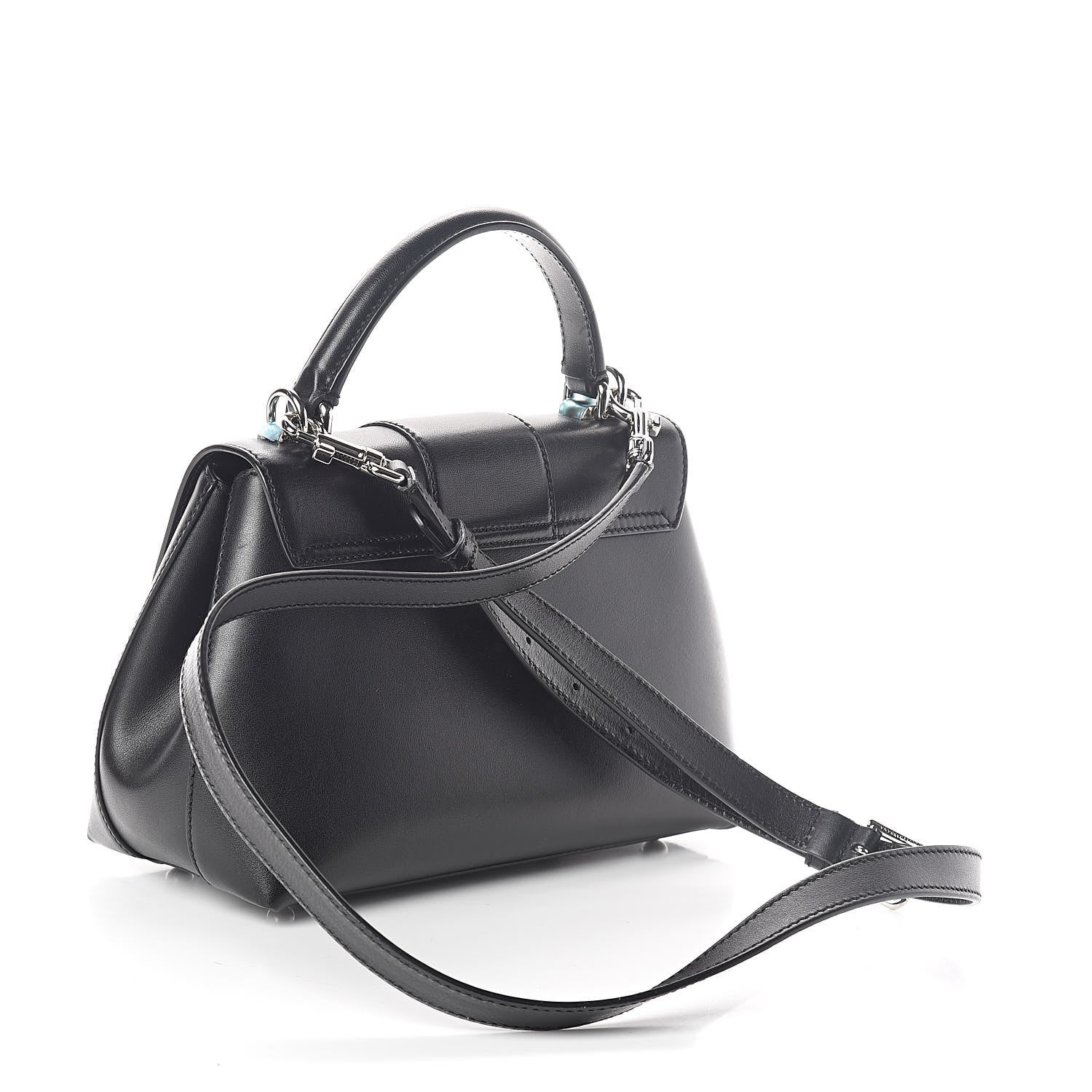 Dolce & Gabbana Calfskin Small Lucia Satchel Black 3 of 8