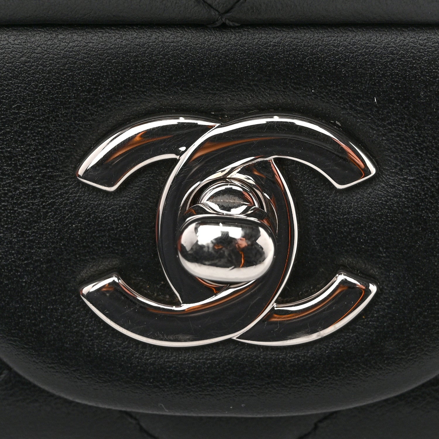 Chanel Calfskin Quilted CC Uniform Flap Belt Bag Black 12 of 16