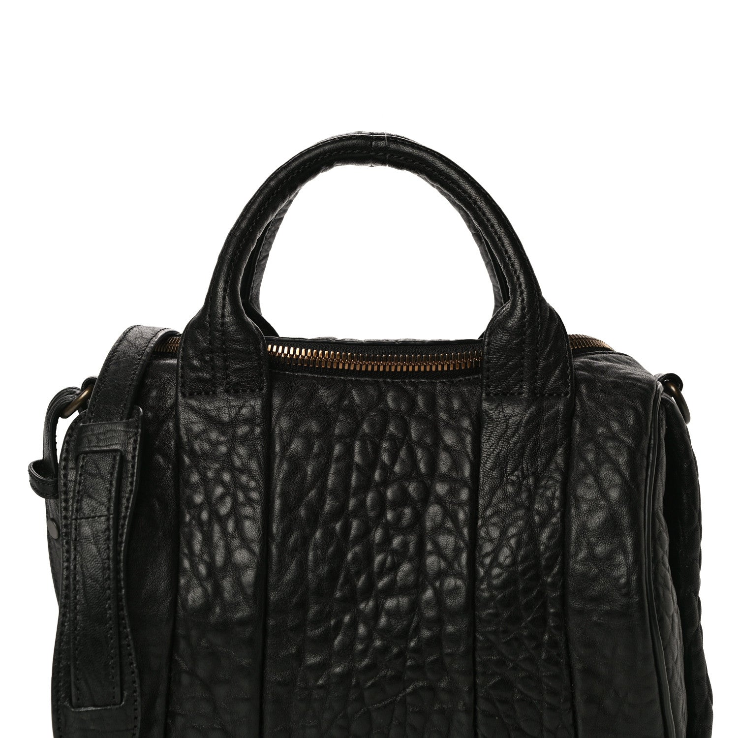 Alexander Wang Pebbled Lambskin Rockie Black Pale Gold Hardware 7 of 10