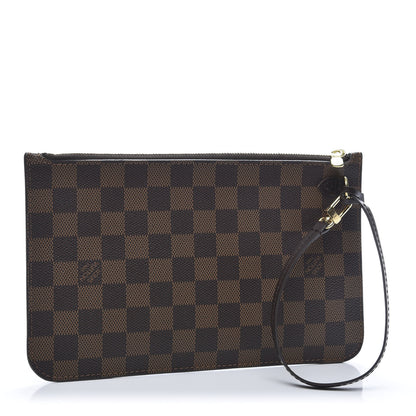 Louis Vuitton Damier Ebene Neverfull MM GM Pochette 3 of 9