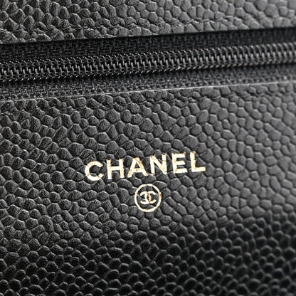 Chanel Caviar Quilted Wallet On Chain WOC Black 6 of 13