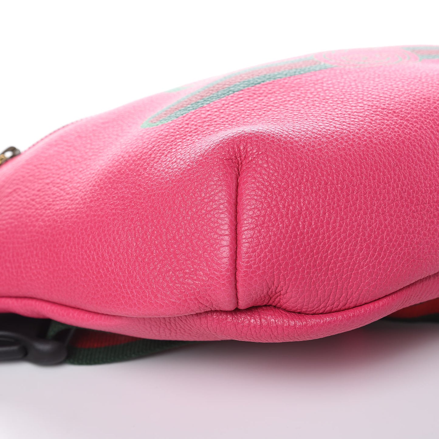 Grained Calfskin Logo Belt Bag Pink