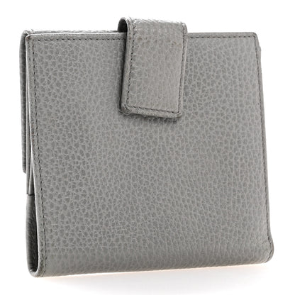 Gucci Dollar Calfskin Double G French Flap Wallet Grey 3 of 12
