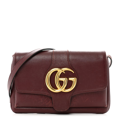 Gucci Vitello Palmellato Lux Small Arli Flap Shoulder Bag Vintage Bordeaux 1 of 14