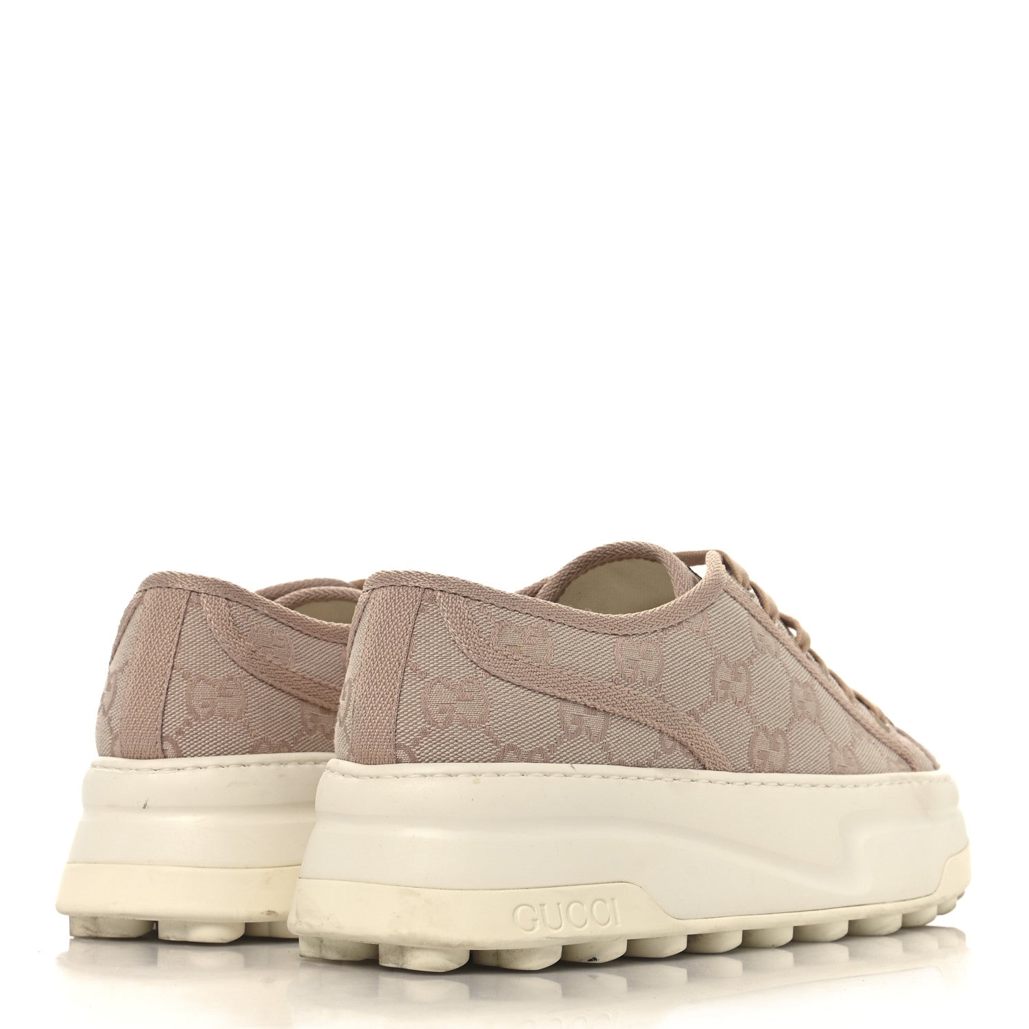 Gucci GG Monogram Womens 1977 Tennis Platform 52mm Sneakers 39 Skin Rose 5 of 8