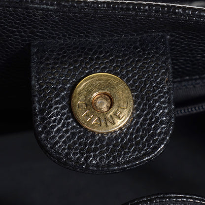 Chanel Caviar Quilted Petit Shopping Tote PST Black 8 of 8
