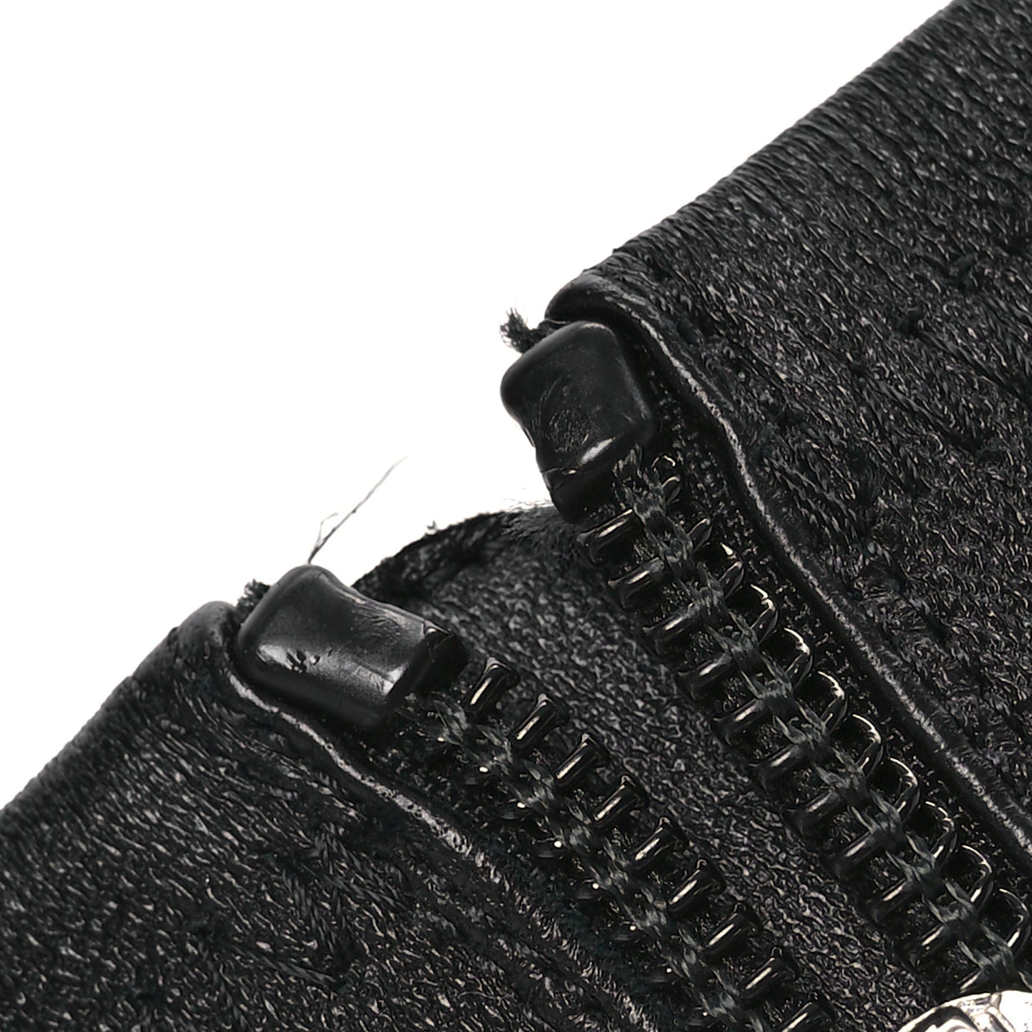 Lambskin Platform Short Boots 38 Black