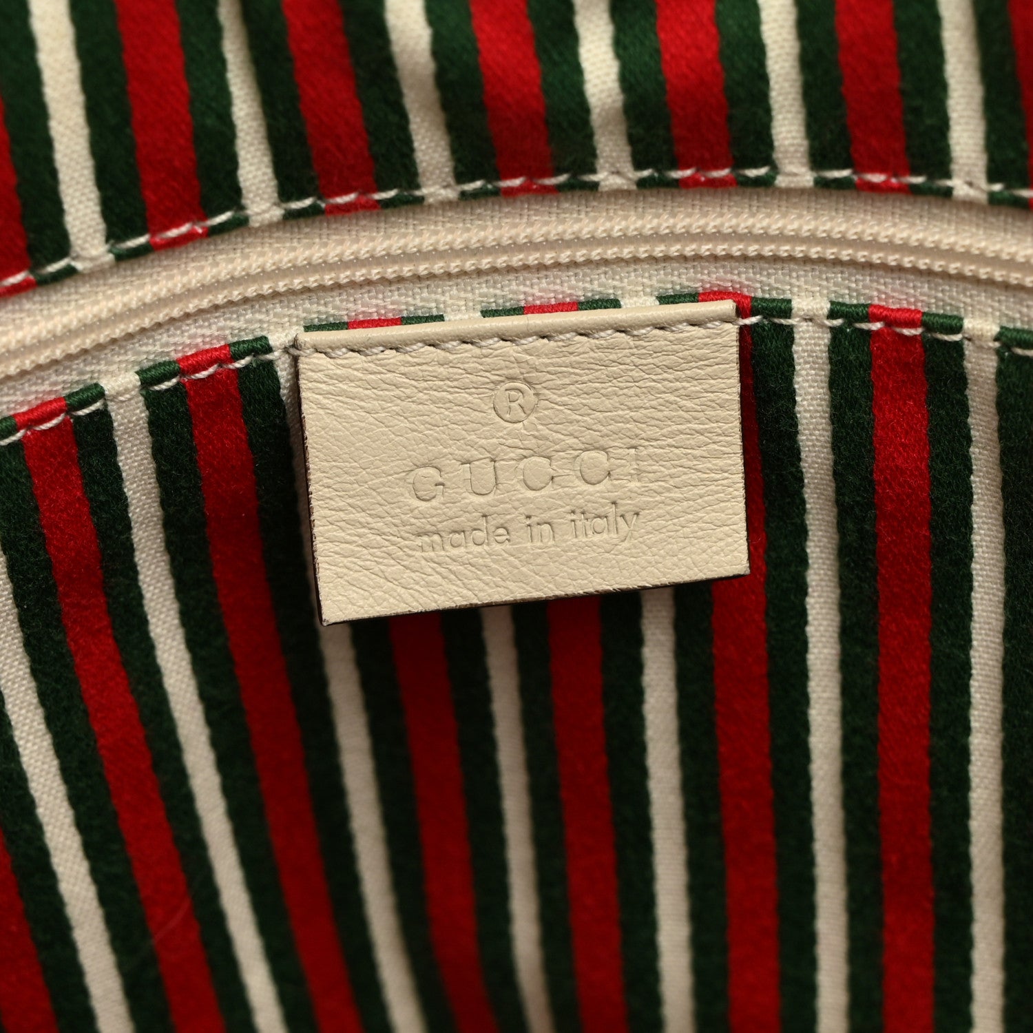 Gucci Monogram Medium New Britt Tote Off White 6 of 12