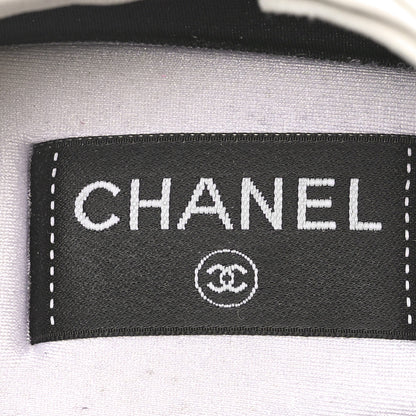 Chanel Suede Calfskin Quilted Sneakers 40 White 6 of 7