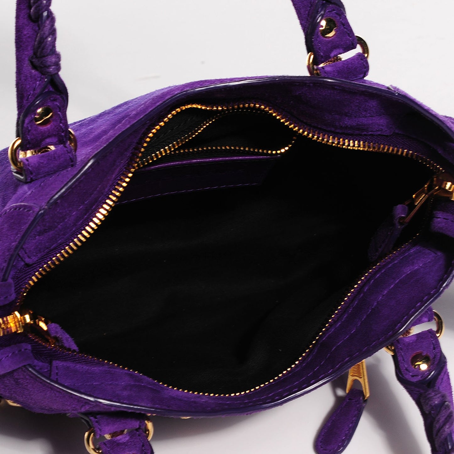 Baby Daim Suede Giant 12 Gold Hardware Mini City Ultraviolet