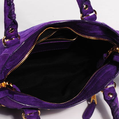 Balenciaga Baby Daim Suede Giant 12 Gold Hardware Mini City Ultraviolet 5 of 14