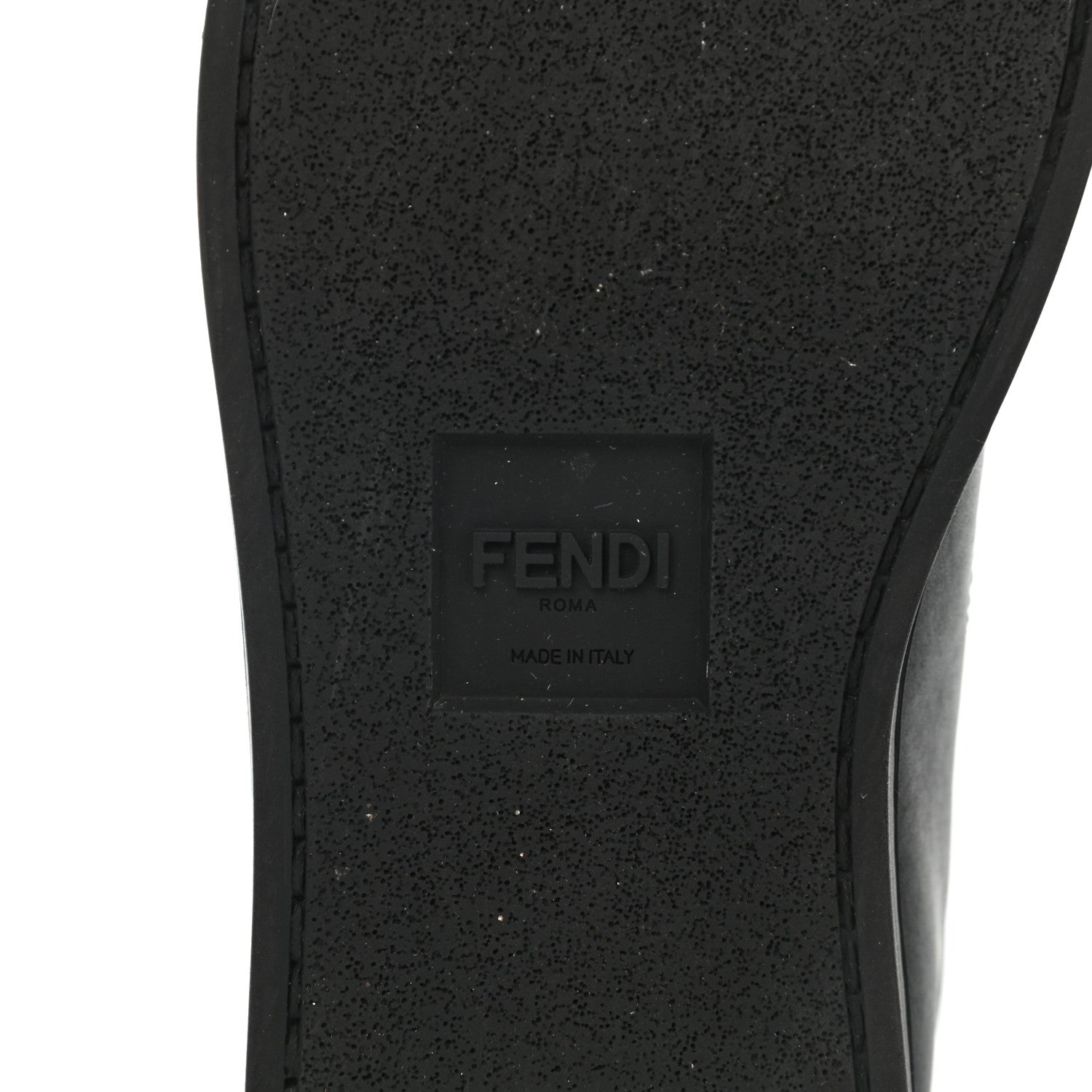 Fendi Calfskin Monster Bag Bug Low Top Sneakers 37.5 Black 8 of 10