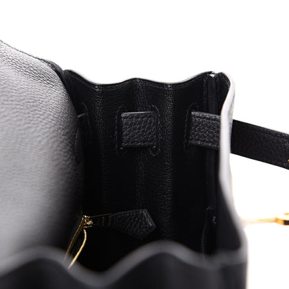 Hermes Togo Matte Alligator Kelly Retourne Touch 28 Black 17 of 38