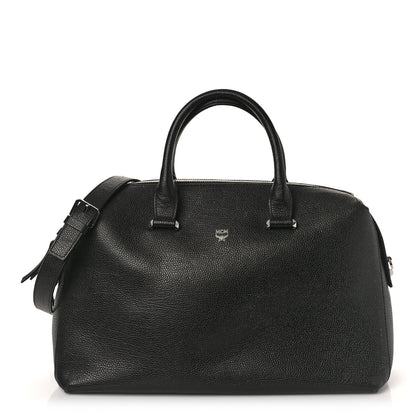MCM Grained Calfskin Large Ella Boston Black 1 of 8