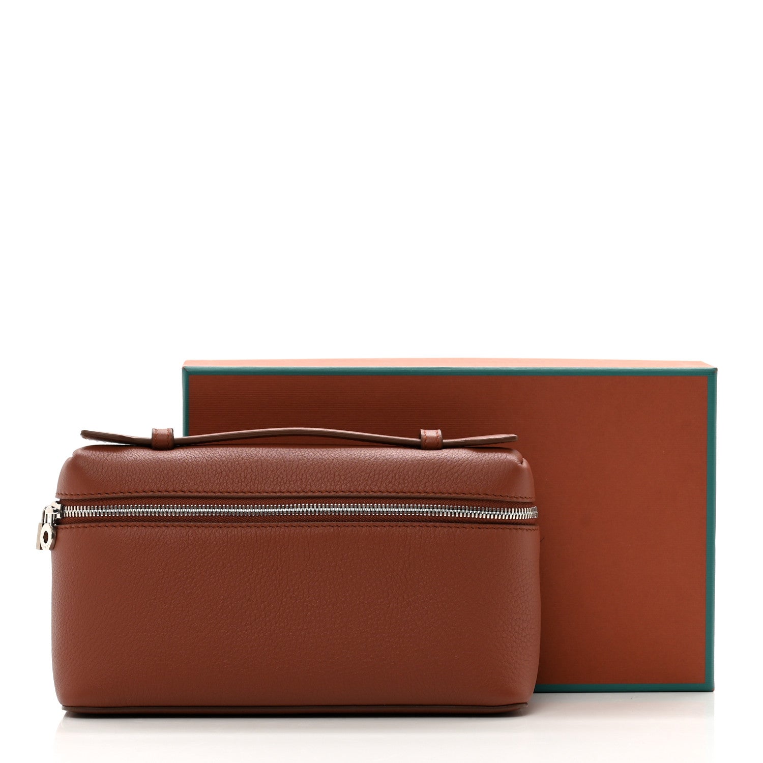 Loro Piana Grained Calfskin L19 Extra Pocket Pouch Kummel 10 of 10