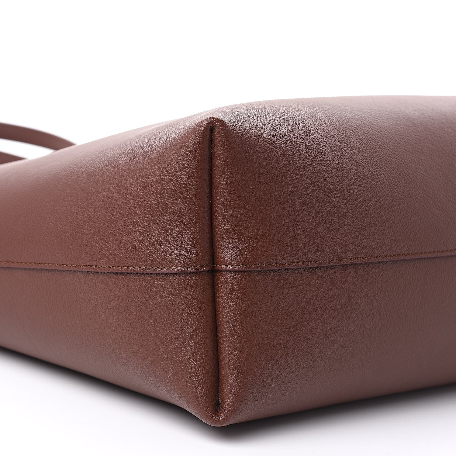 Saint Laurent Calfskin Large Shopping Tote Old Brandy 7 of 11