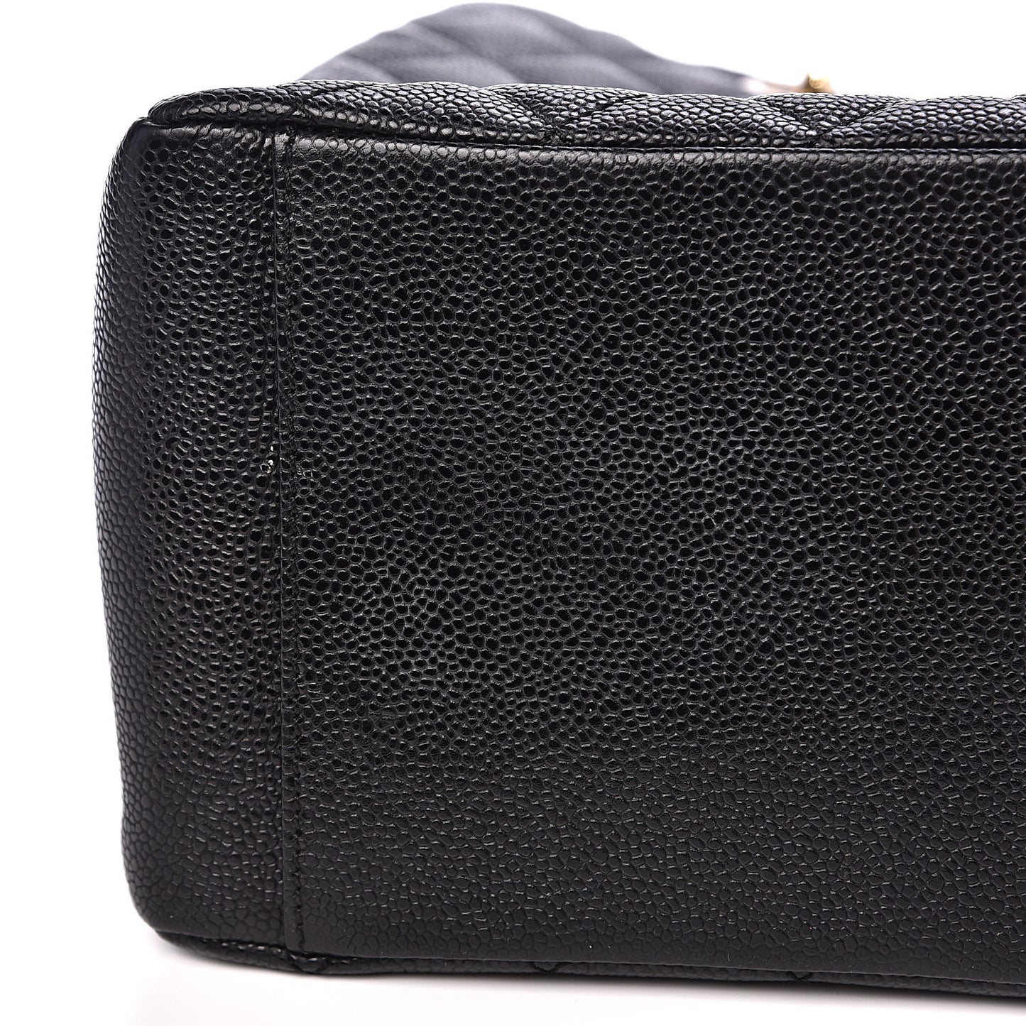 Caviar Quilted Grand Shopping Tote GST Black