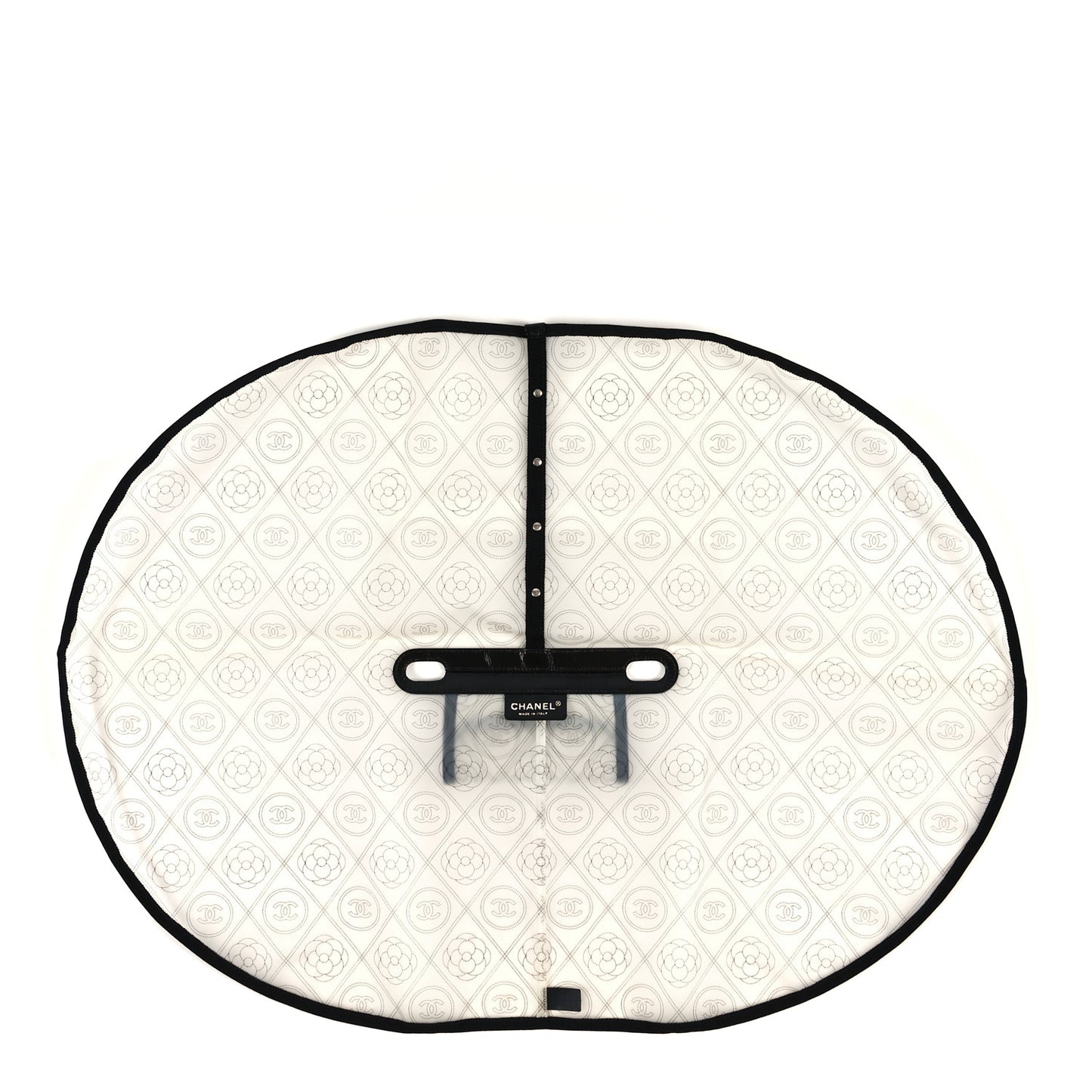 PVC Calfskin Coco Bag Raincoat White Black