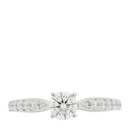 Tiffany Platinum Diamond .32ct Round Brilliant Harmony Engagement Ring 48 4.5 1 of 7