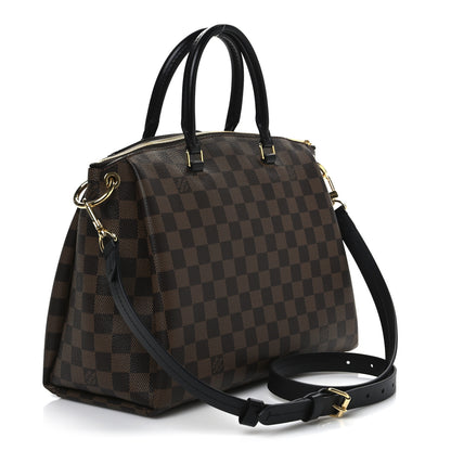 Louis Vuitton Damier Ebene Odeon Tote MM Black 3 of 9