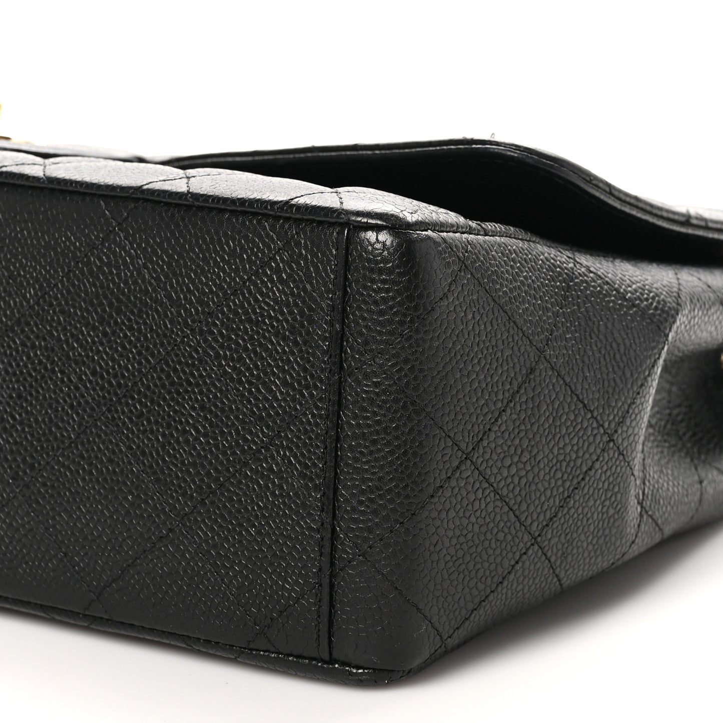 Caviar Quilted Maxi Single Flap Black