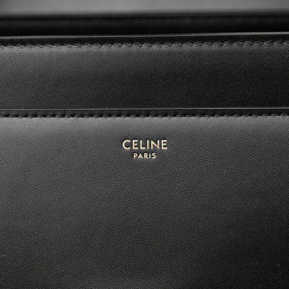 Celine Satinated Calfskin Medium 16 Top Handle Bag Black 6 of 18