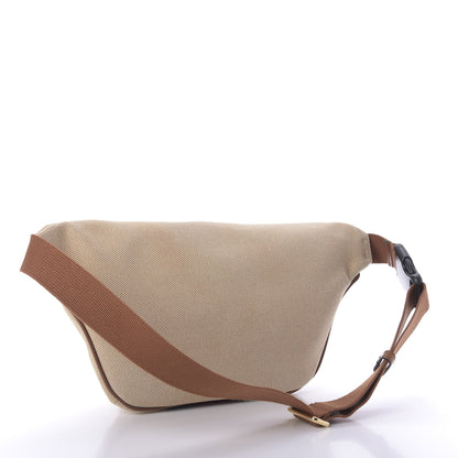 Gucci Vintage Canvas Web Belt Bag Sand Cuir 3 of 10