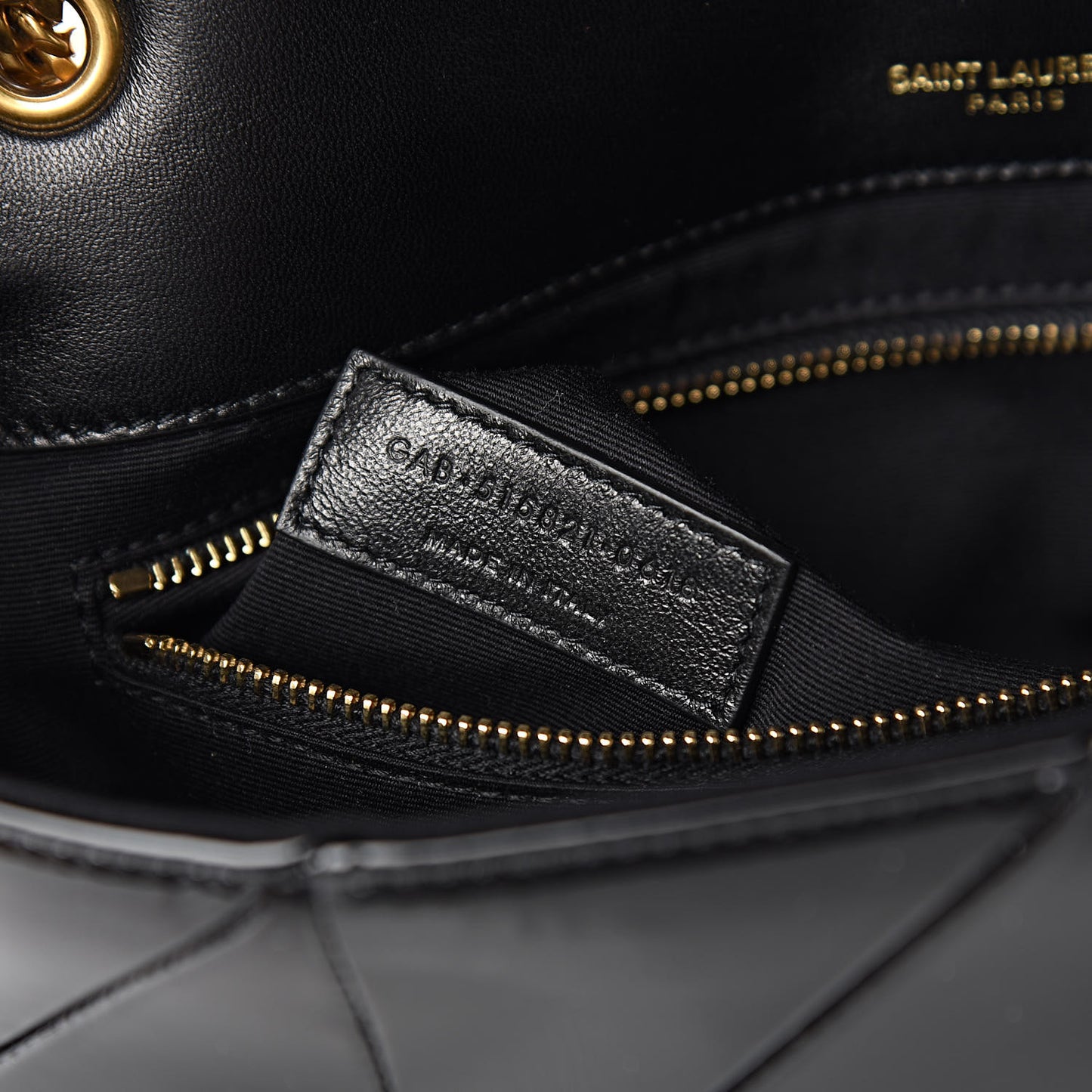 Patent Patchwork Monogram Medium Jamie Black