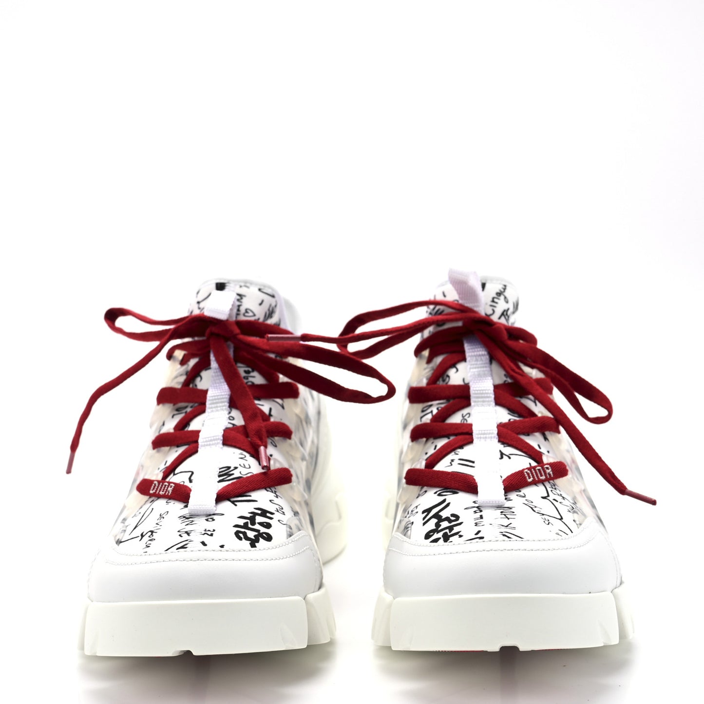Neoprene Rubber Dioramour Womens D-Connect Sneakers 38 White Red