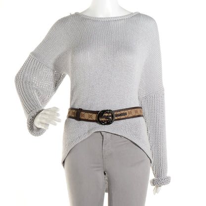 Gucci Monogram GG Belt 80 32 Brown 2 of 5