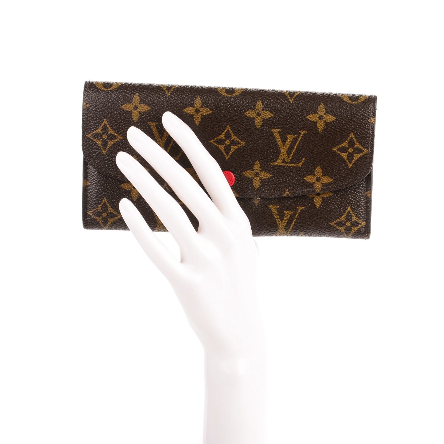 Monogram Emilie Wallet Red