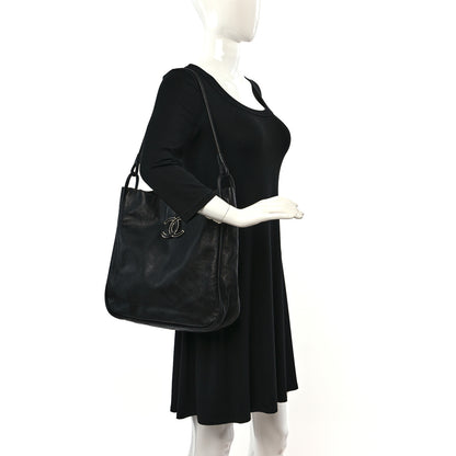 Chanel Calfskin Coco Curve Tote Black 2 of 10