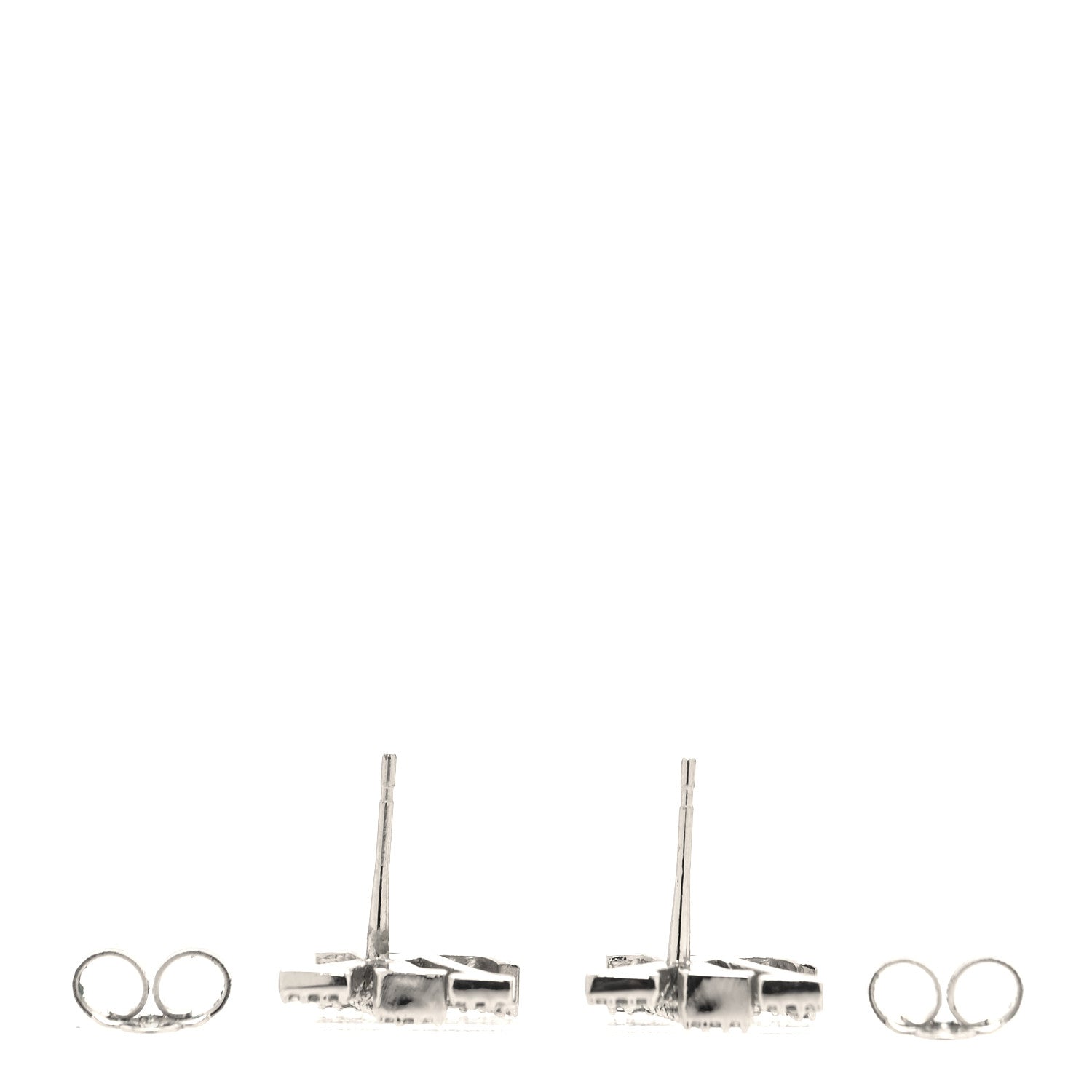 Louis Vuitton Crystal LV Iconic Earrings Silver 3 of 5