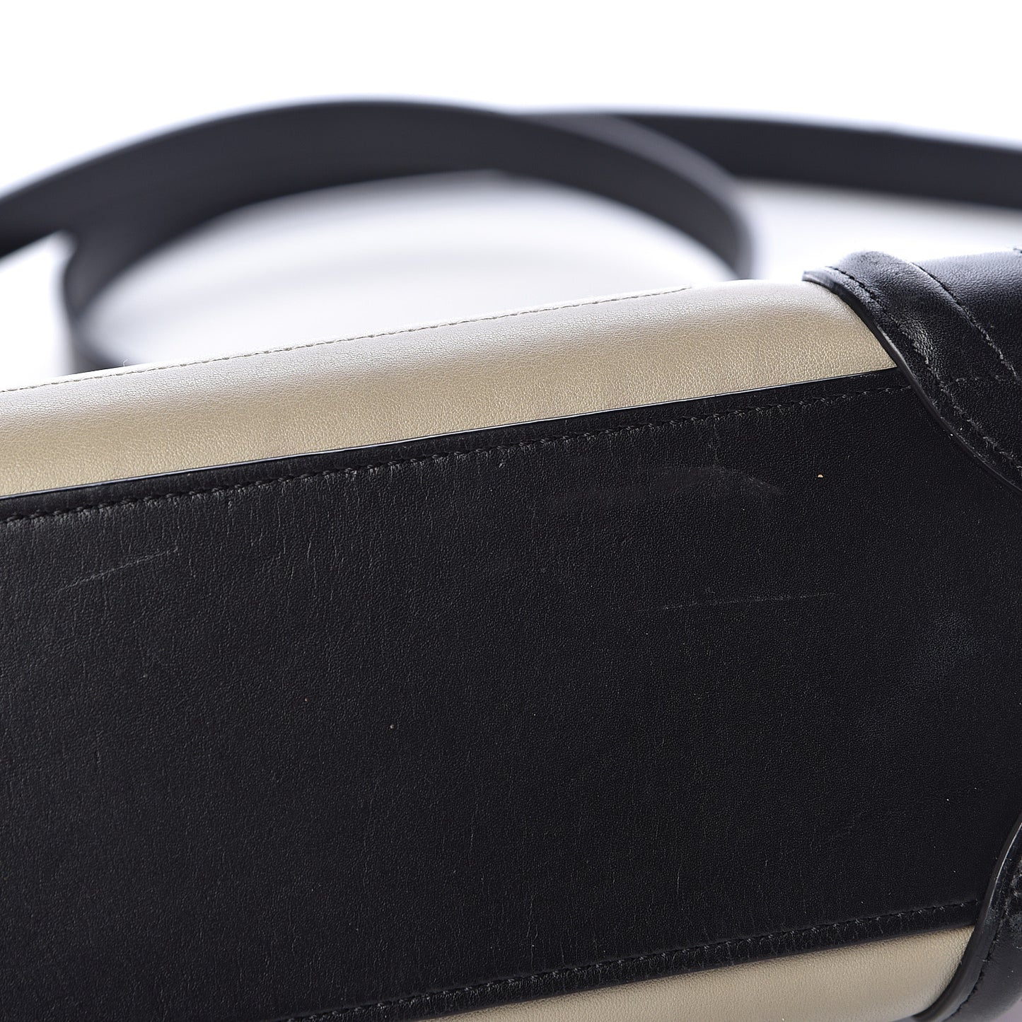 Smooth Calfskin Nano Tri-Color Luggage Beige