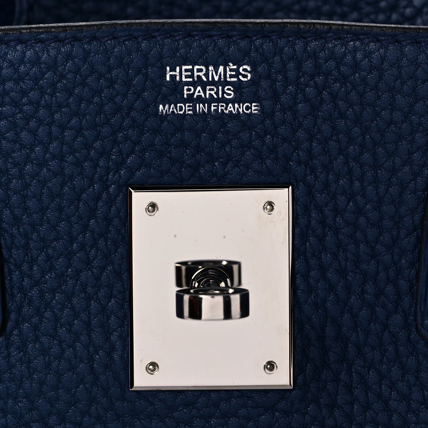 Togo Birkin 30 Bleu Saphir