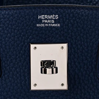 Hermes Togo Birkin 30 Bleu Saphir 6 of 11