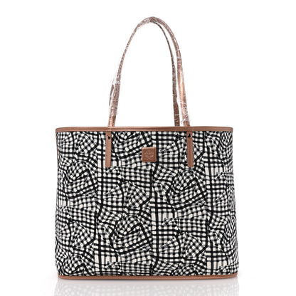 MCM Metallic Visetos Medium Reversible Shopper Tote Champagne Gold 3 of 17