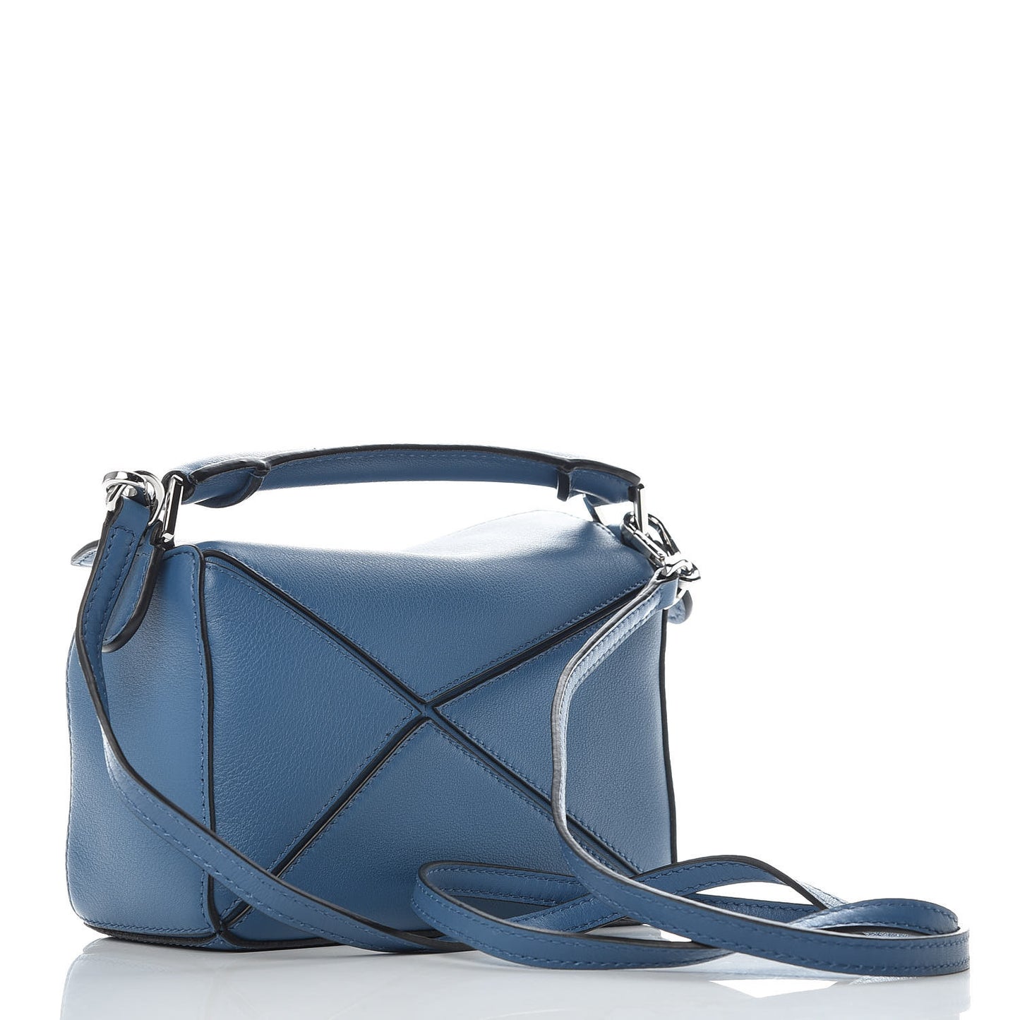 Calfskin Mini Puzzle Bag Blue
