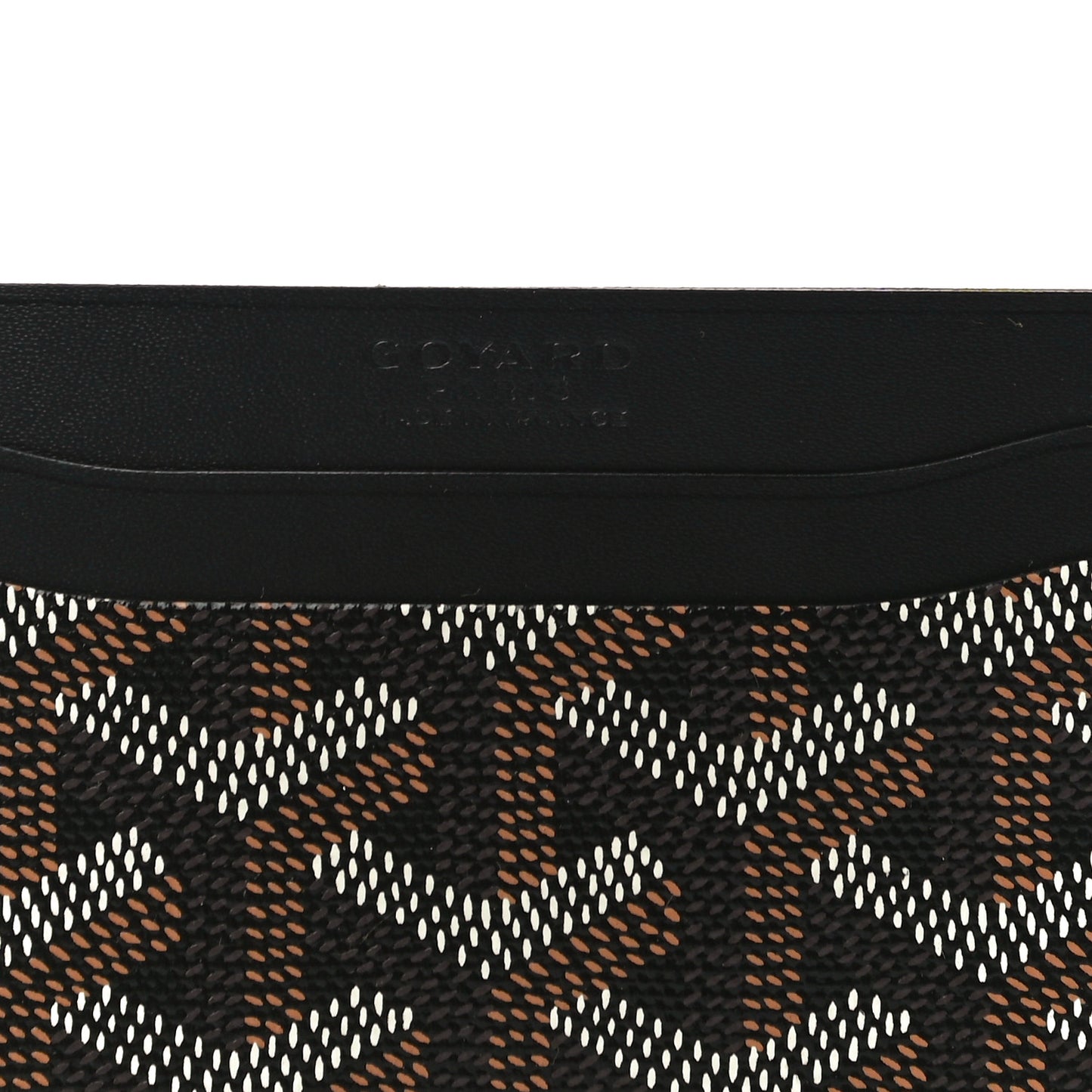 Goyardine Saint Sulpice Card Holder Black