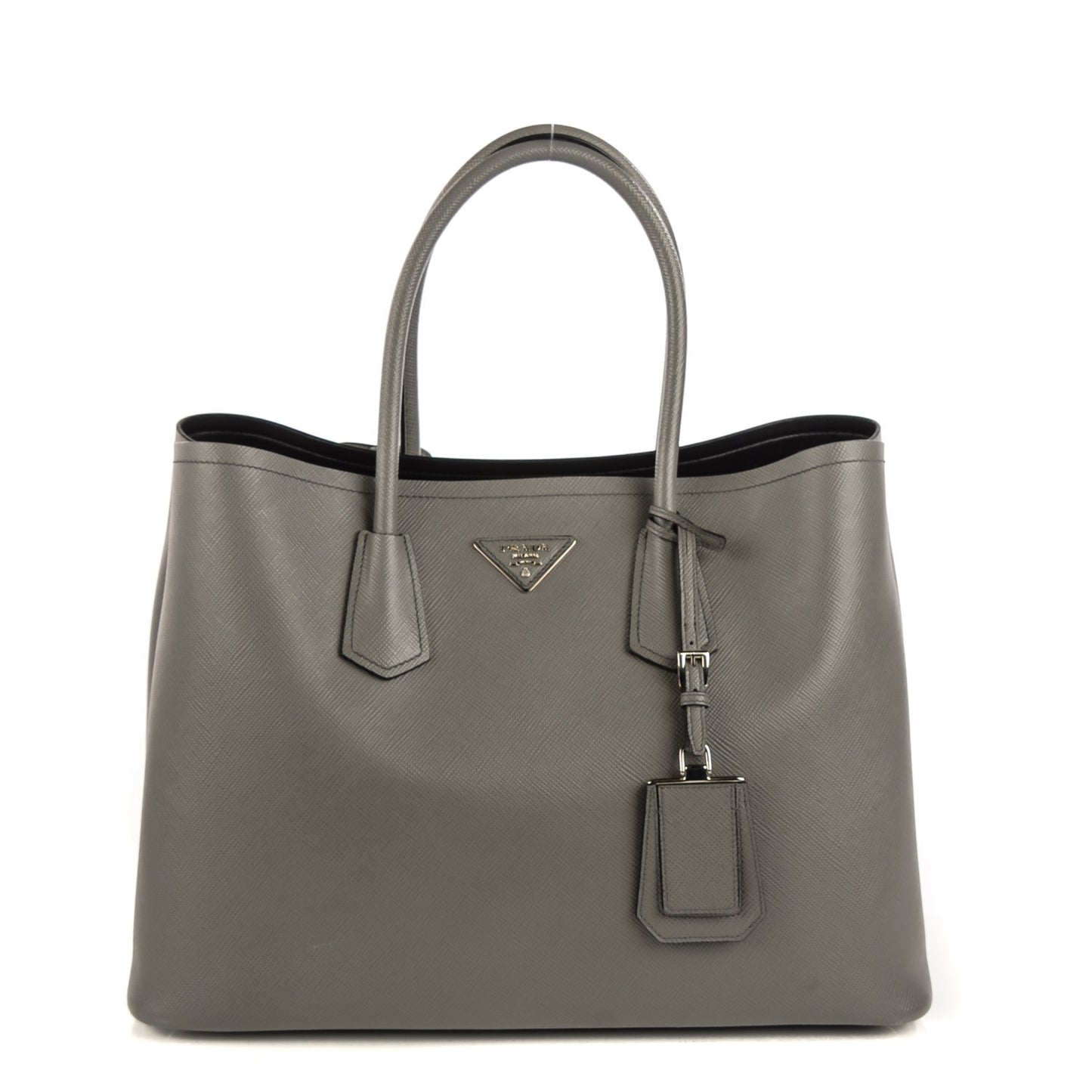Saffiano Cuir Large Double Bag Marmo