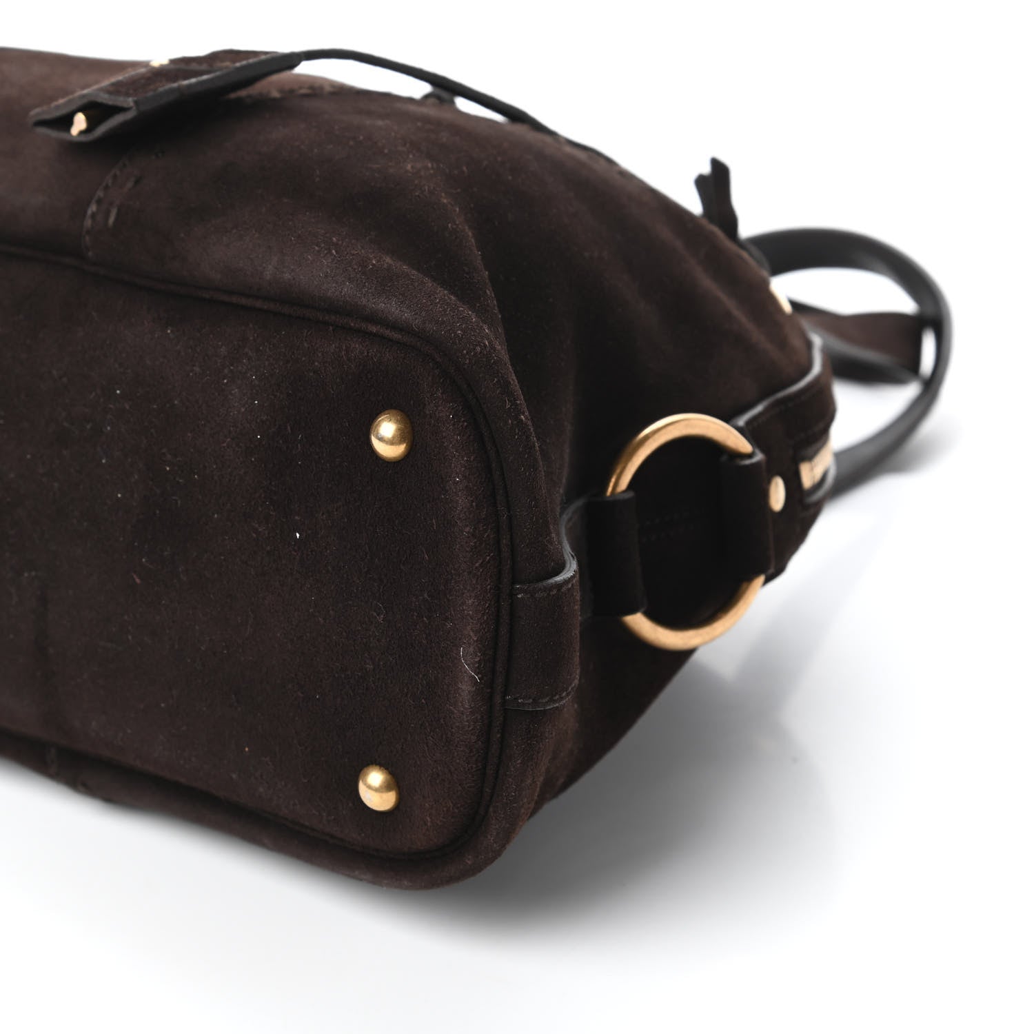 Saint Laurent Suede Large Muse Brown 7 of 9