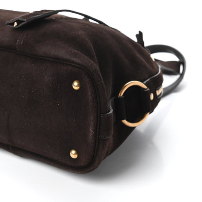 Saint Laurent Suede Large Muse Brown 7 of 9