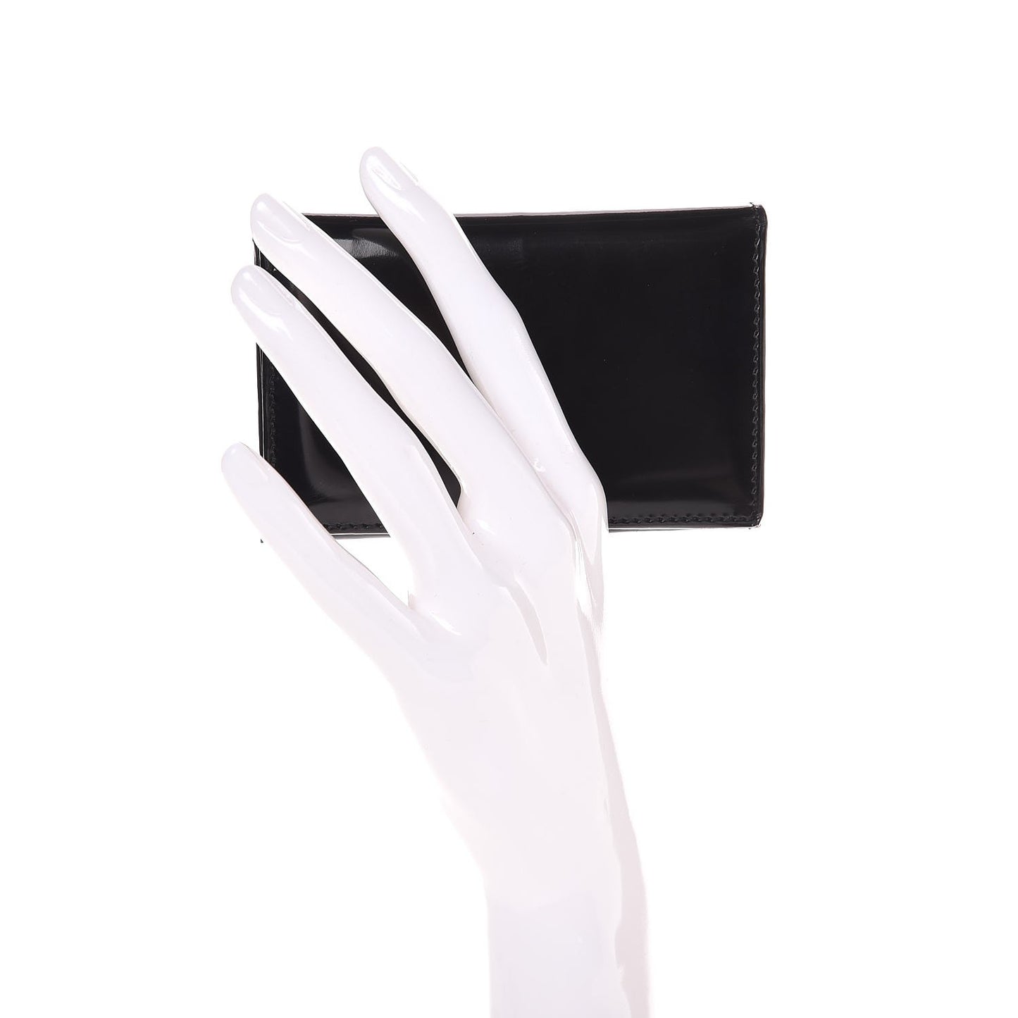 Spazzolato Business Card Holder Nero Black