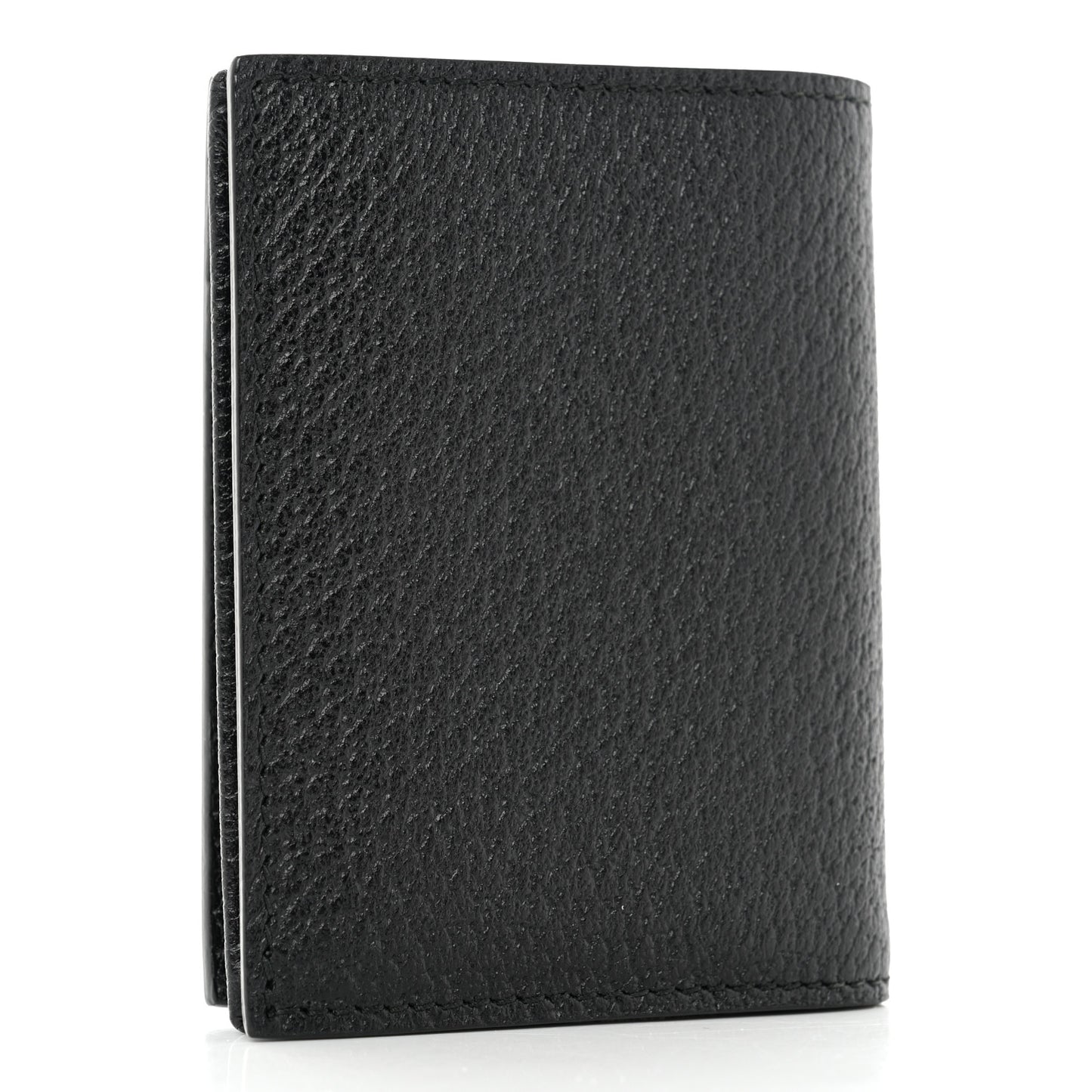 Calfskin Boar Effect GG Marmont Card Case Black