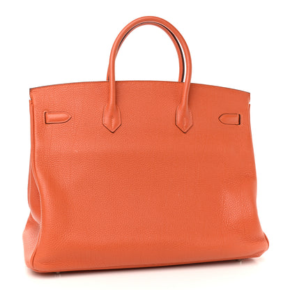 Hermes Togo Birkin 40 Orange 2 of 12