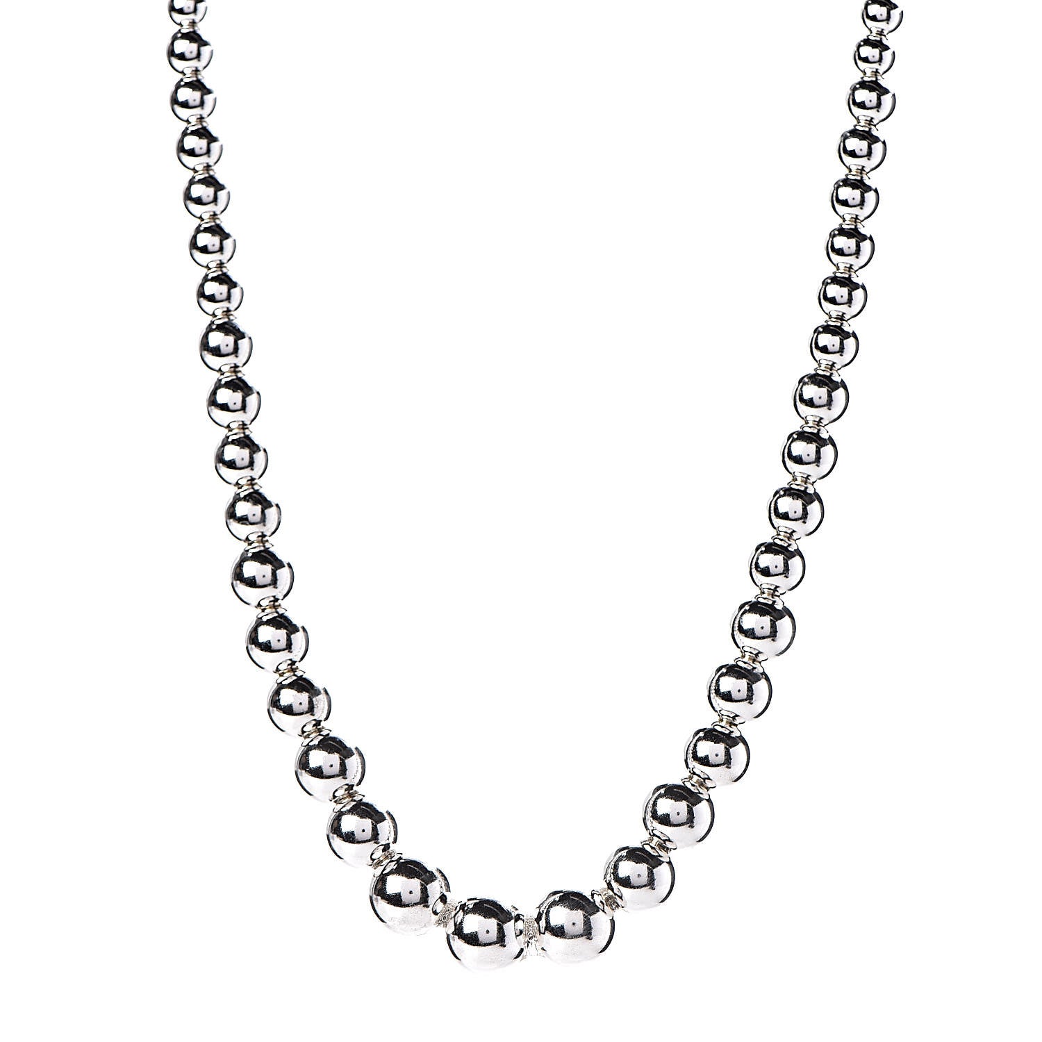 Tiffany Sterling Silver HardWear Graduated Ball Necklace 1 of 5