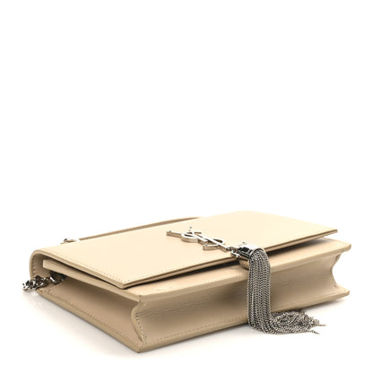 Saint Laurent Smooth Calfskin Classic Monogram Kate Tassel Chain Wallet Nude Powder 4 of 11